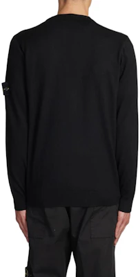 STONE ISLAND Kardigan Butang Leher-V Hitam Sweater 7915511C4-V0029 Shop STONE ISLAND Kardigan Butang Leher-V Hitam Sweater 7915511C4-V0029