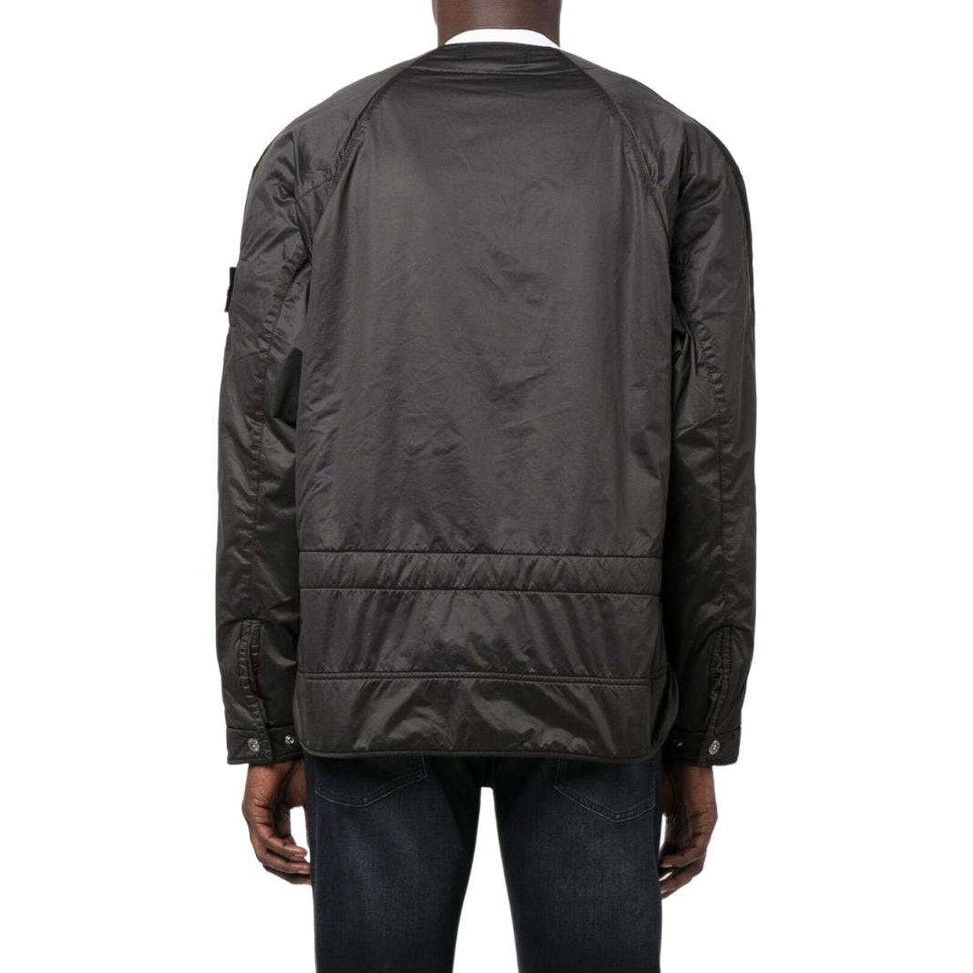 STONE ISLAND  Black V-Neck Zip-Up Long Sleeve Jacket 771940328-V2029 圖 5