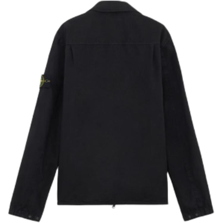 STONE ISLAND  Black Zip-Up Collared Long Sleeve Jacket 8115103WN-V0129 圖 3