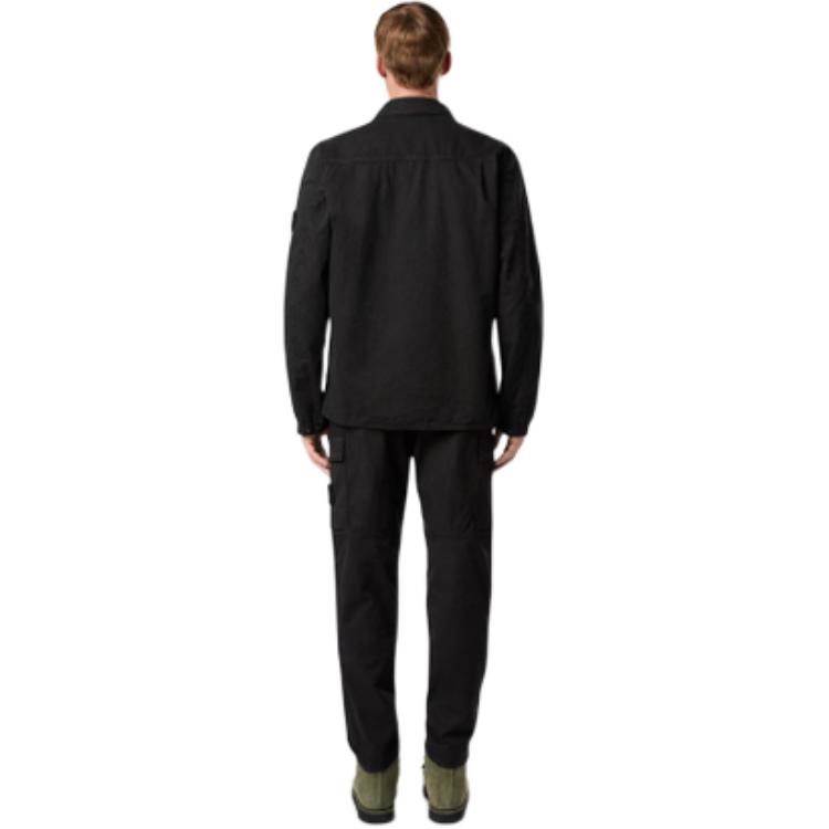 STONE ISLAND  Black Zip-Up Collared Long Sleeve Jacket 8115103WN-V0129 圖 5
