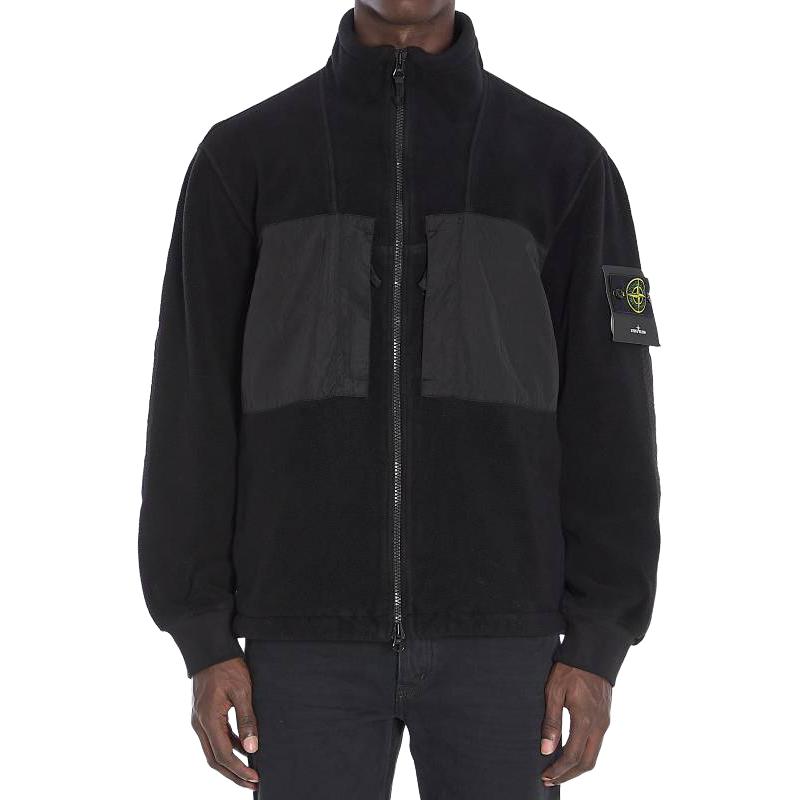 Stone Island  Black Zip-Up Colorblock Hoodie Jacket. 811546753-V0029 圖 2