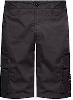 Order Stone Island 黑色拉鍊中腰休閒短褲 8015L1110-V0065