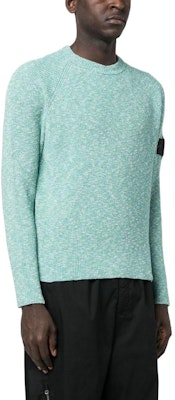 Stone Island 藍色圓領針織毛衣附標誌布章. 78195121RV0042 Purchase Stone Island 藍色圓領針織毛衣附標誌布章. 78195121RV0042