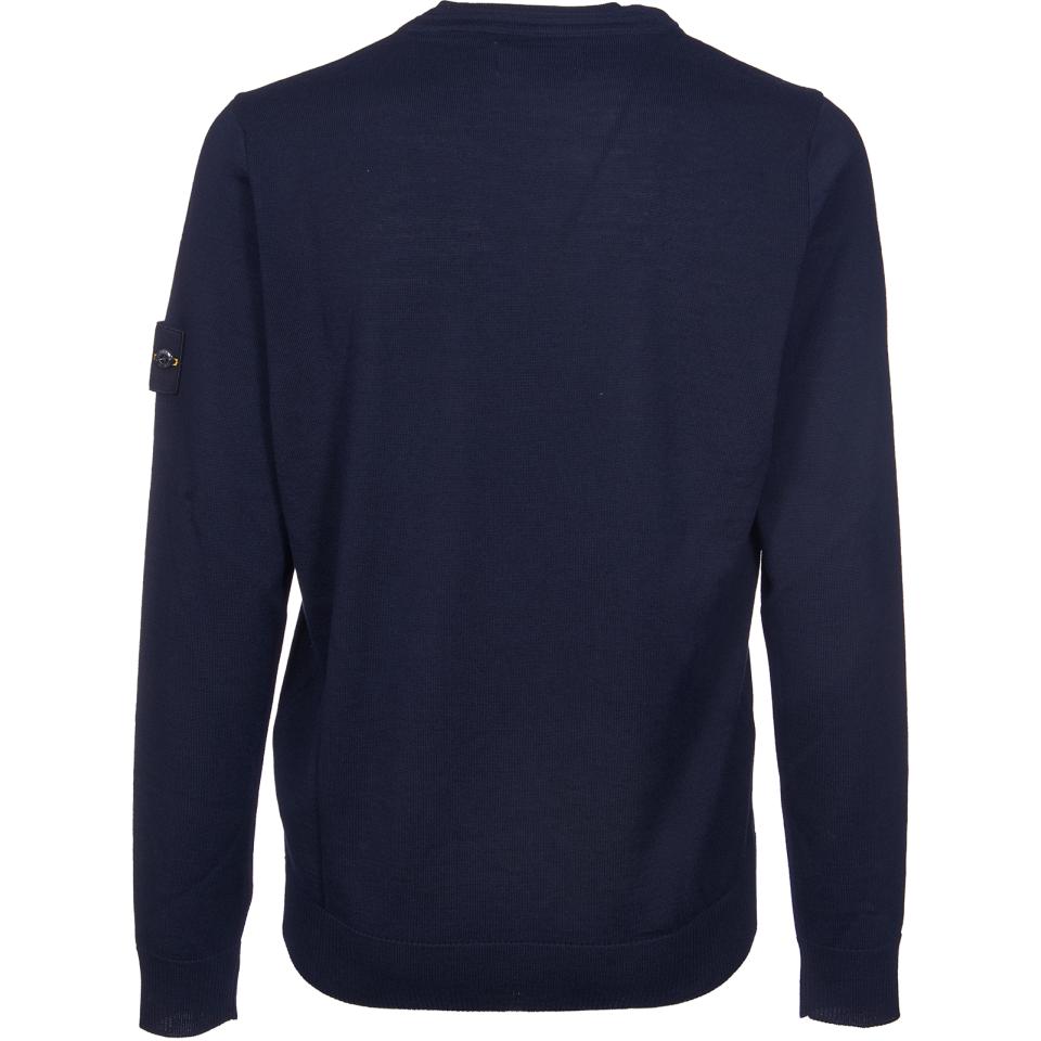 Stone Island  Blue Crewneck Pullover Knit Sweater Long Sleeve. 8115510C4-A0020 圖 3
