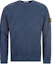 Buy Stone Island 藍色圓領長袖徽標套頭衫汗衫。 721566060-V0128