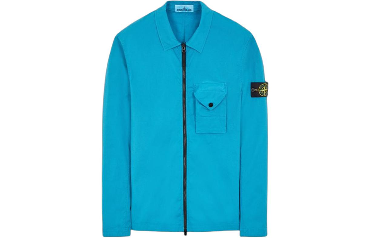 STONE ISLAND  Blue Logo Collar Long Sleeve Jacket 791511010-V0042 圖 2