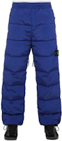 STONE ISLAND Blue Solid Elastic Waist Long Down Pants 791531232-v0022 STONE ISLAND Blue Solid Elastic Waist Long Down Pants 791531232-v0022