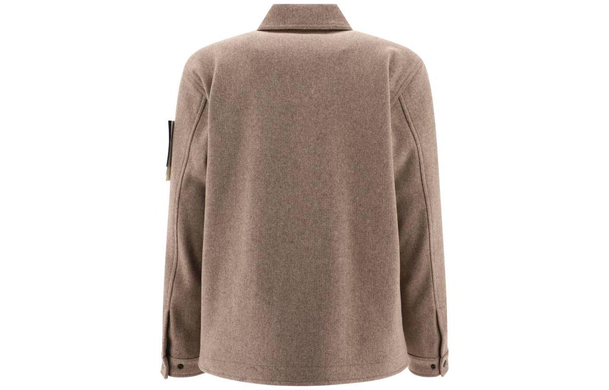 STONE ISLAND  Brown Single-Breasted Collar Jacket 7915Q1030-V0092 圖 3