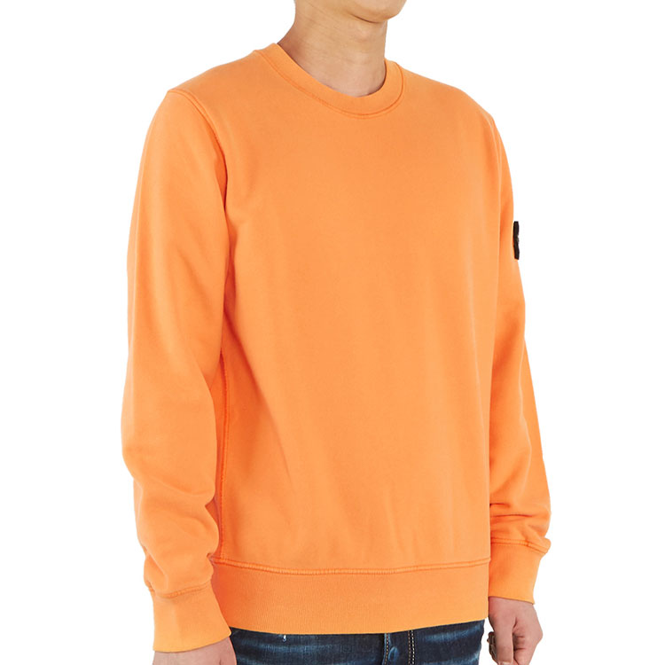 Details for STONE ISLAND 刷毛棉質橘色衛衣 731563020-v0032