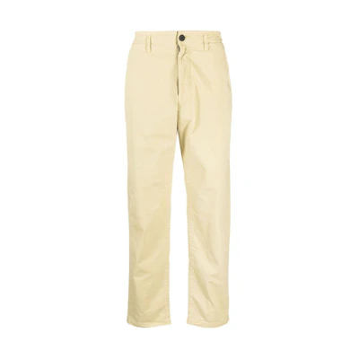 STONE ISLAND Casual Khaki Straight-Leg Zip Pants. 791530210-V0091