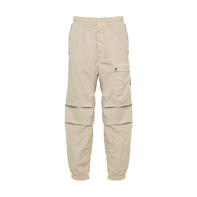 STONE ISLAND Casual Loose Fit Elastic Waist Pants Light Brown. 801530510-V0095