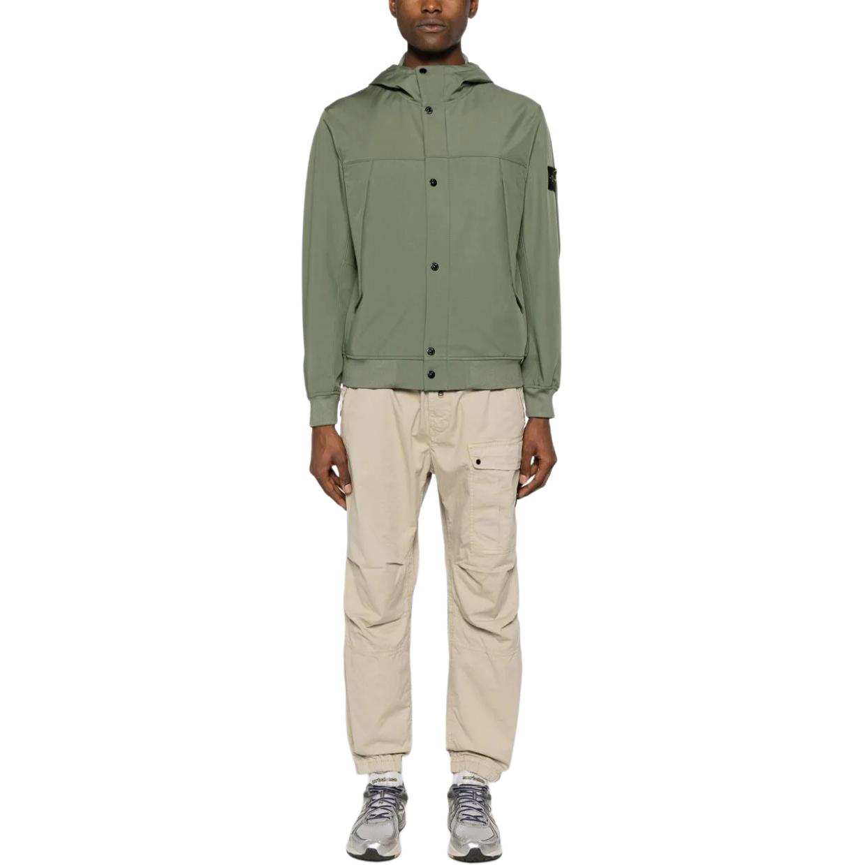 STONE ISLAND  Casual Loose Fit Elastic Waist Pants Light Brown. 801530510-V0095 圖 3