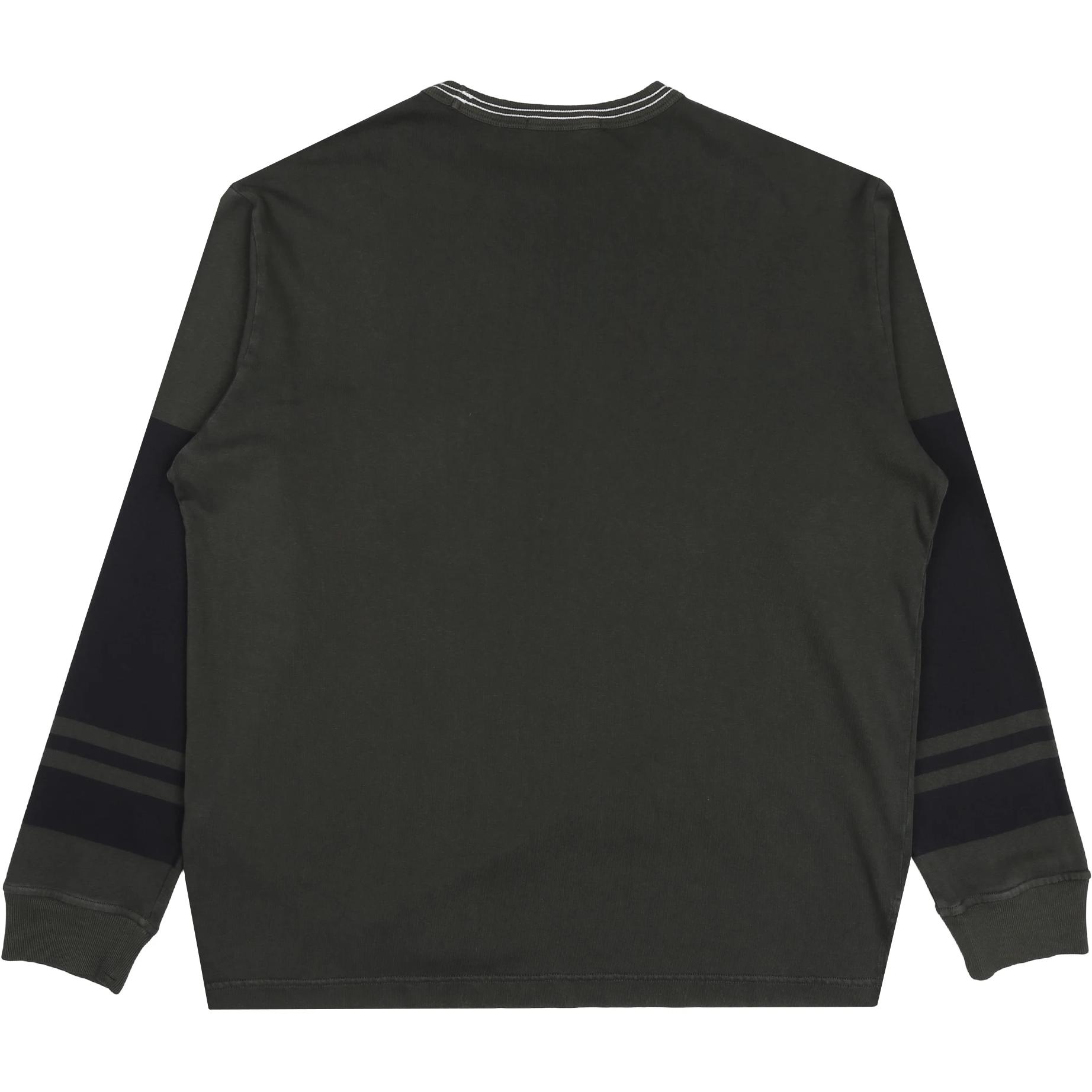 Stone Island  Charcoal Crewneck Slim Fit Striped Logo Long Sleeve Sweatshirt 8015206X4-V0165 圖 3