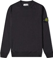 Stone Island Compass Logo Crewneck Knit Sweater Charcoal Grey. 7615540B2-V0M65 Stone Island Compass Logo Crewneck Knit Sweater Charcoal Grey. 7615540B2-V0M65