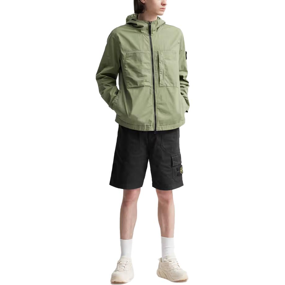 Shop 石岛罗盘标志轻便连帽外套鼠尾草绿色 781543310-V0055