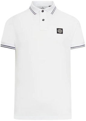 Stone Island Kemeja Polo Lengan Pendek Jalur Kontras - Putih 80152SC18-A1001 Order Stone Island Kemeja Polo Lengan Pendek Jalur Kontras - Putih 80152SC18-A1001
