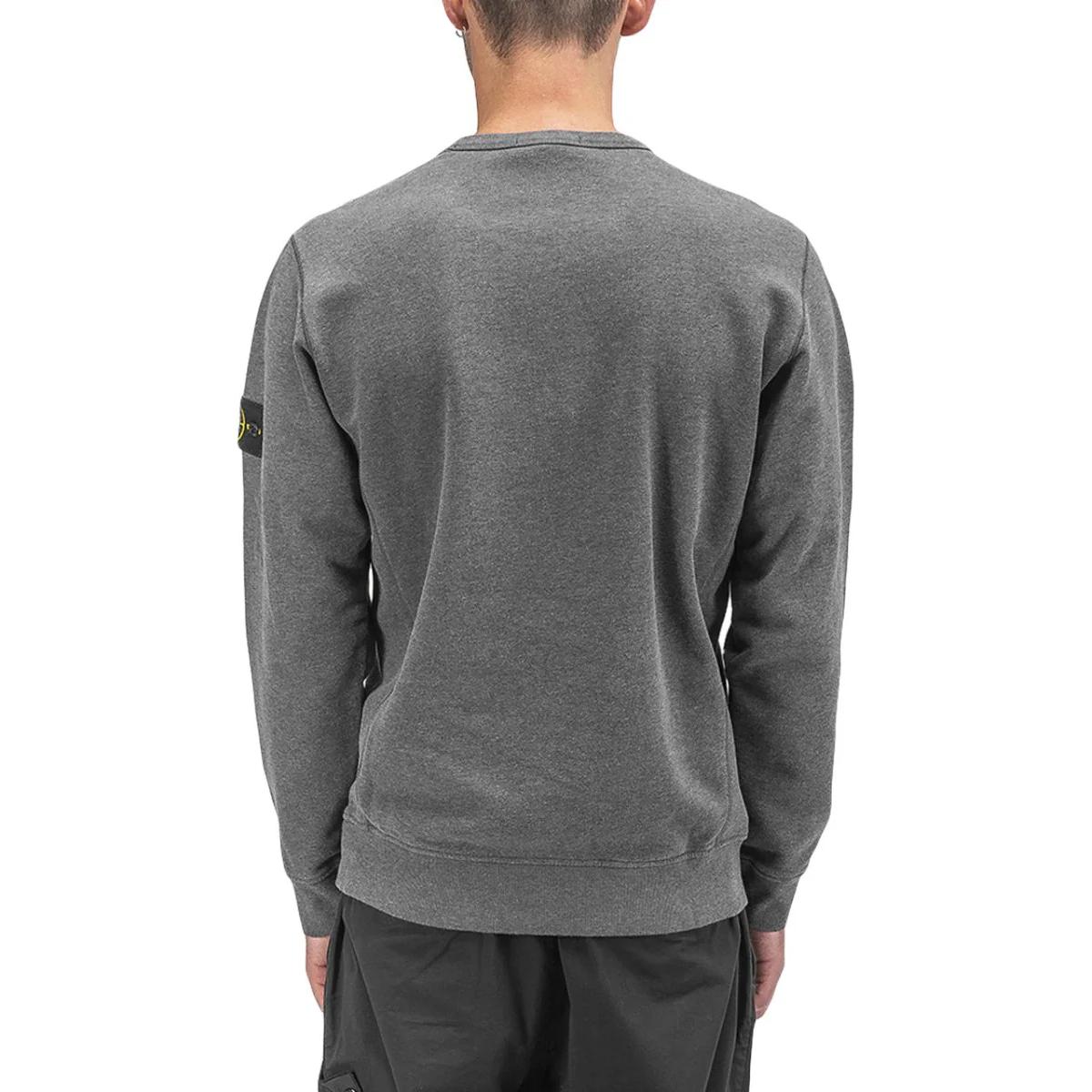 Stone Island  Crewneck Logo Patch Loose Fit Sweatshirt - Charcoal Gray 711562720-V0M67 圖 3