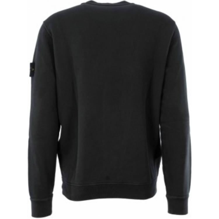 Stone Island  Crewneck Logo Sweatshirt Ash Gray Loose Fit. 811561241-V0162 圖 3