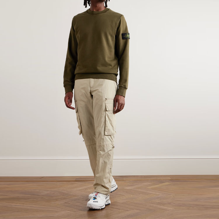 Stone Island  Crewneck Pullover Sweatshirt Military Green 791563051-V0058 圖 3