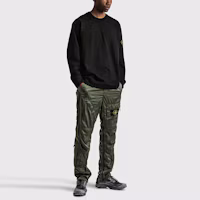 Shop Stone Island Crewneck Sweatshirt with Logo Patch - Solid Color. 761563750-V0029