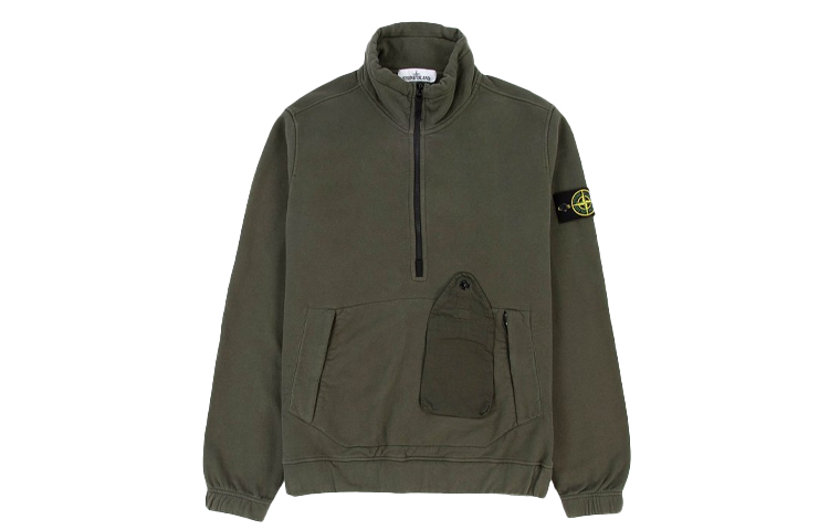 STONE ISLAND  Dark Green Solid Color Zip Jacket 731561520-V0059 圖 2