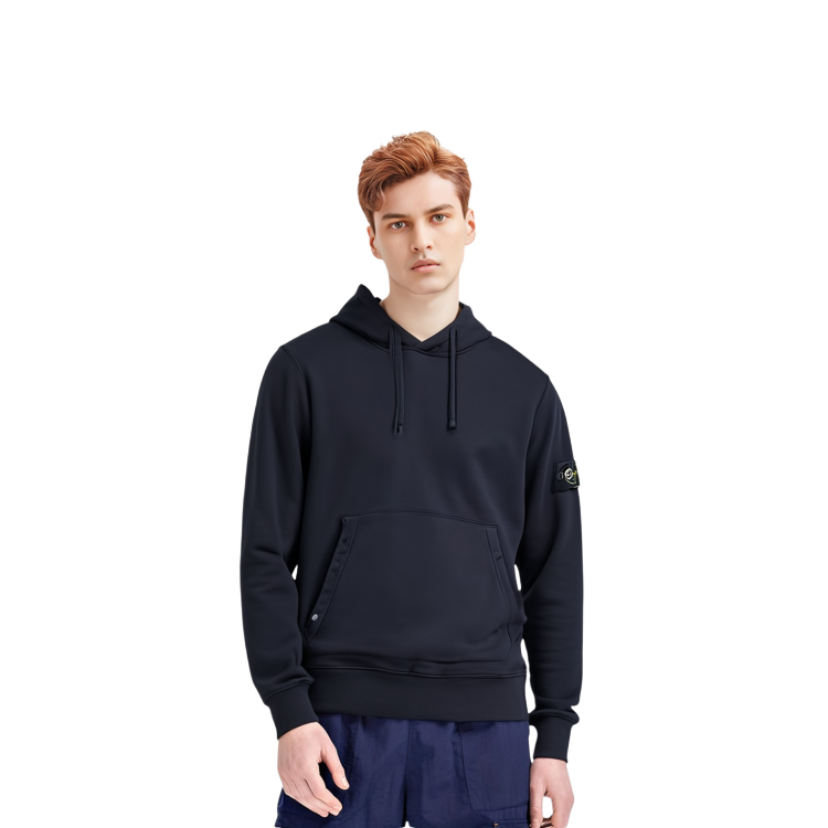 Stone Island  Deep Blue Cotton Hoodie with Hood 731564120-V0020 圖 6