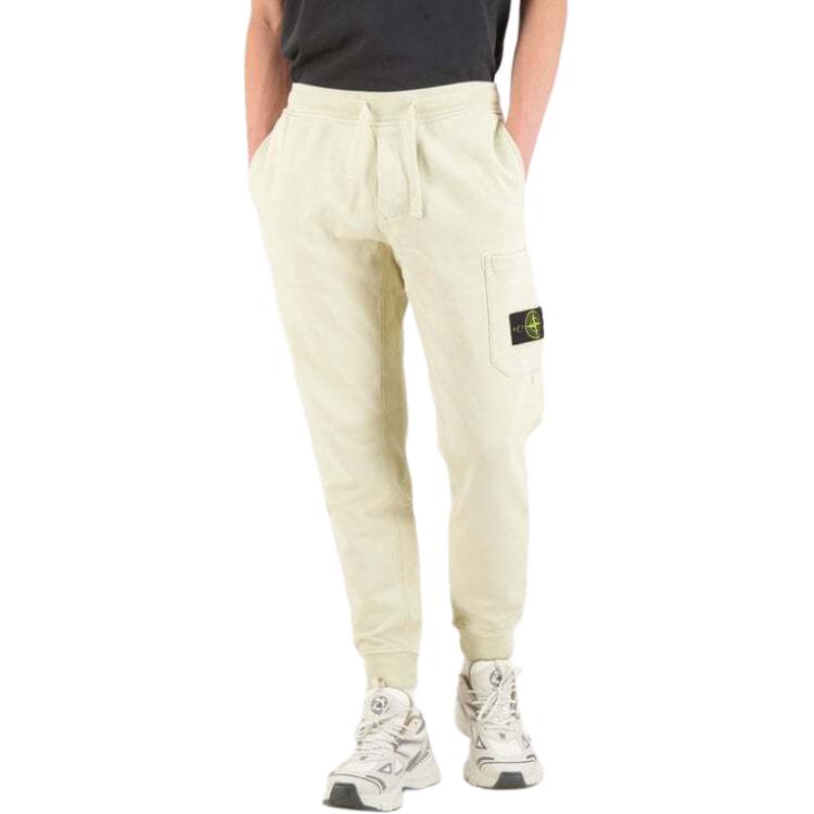 Stone Island  Drawstring Casual Pants Solid Color Beige with Logo Badge 811564551-V0097 圖 3