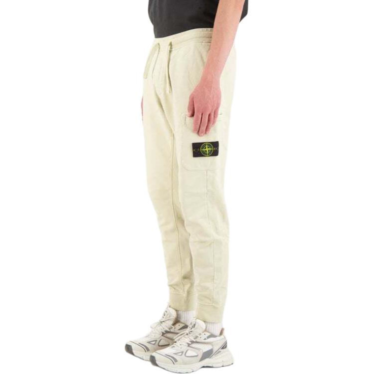Stone Island  Drawstring Casual Pants Solid Color Beige with Logo Badge 811564551-V0097 圖 6