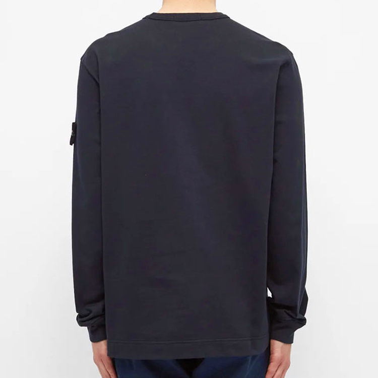 STONE ISLAND  Embroidered Crewneck Long Sleeve Sweatshirt Navy Blue 741564450-V0020 圖 6