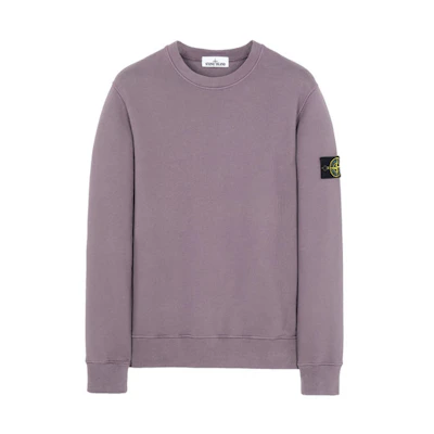 STONE ISLAND Fleece Cotton Crewneck Sweatshirt Pink 731563020-v0045