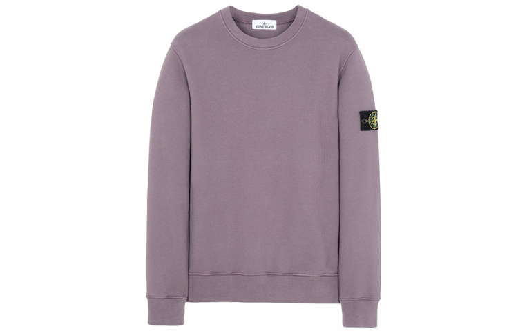 STONE ISLAND  Fleece Cotton Crewneck Sweatshirt Pink 731563020-v0045 圖 2
