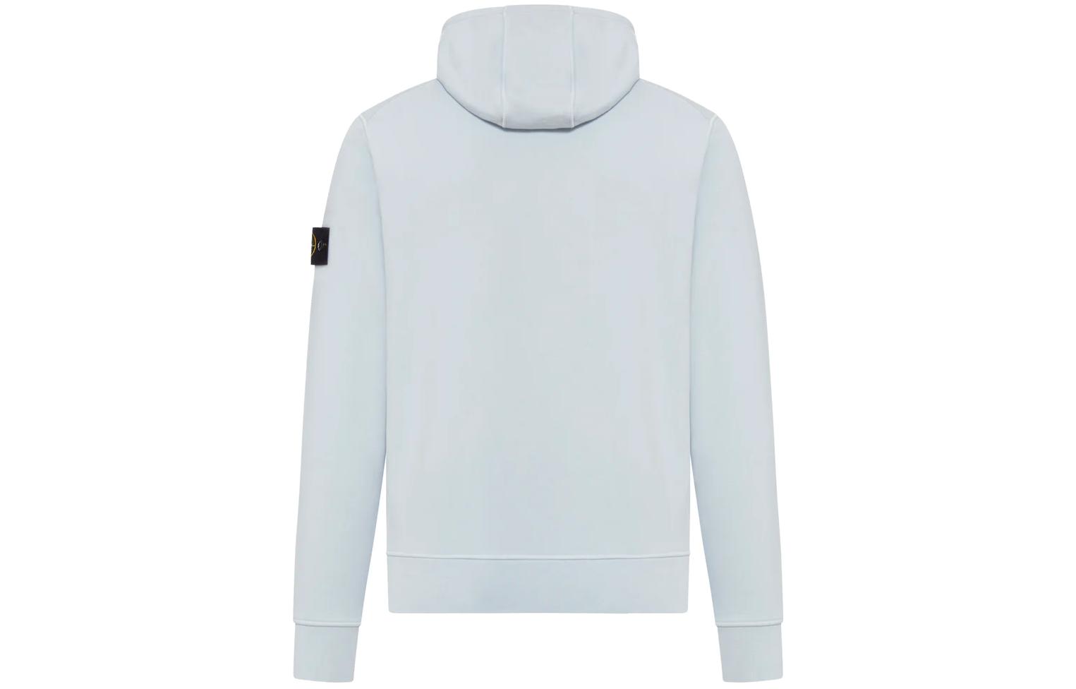 Stone Island  Frost Blue Solid Color Casual Hoodie Long Sleeve. 801564151-V0041 圖 3