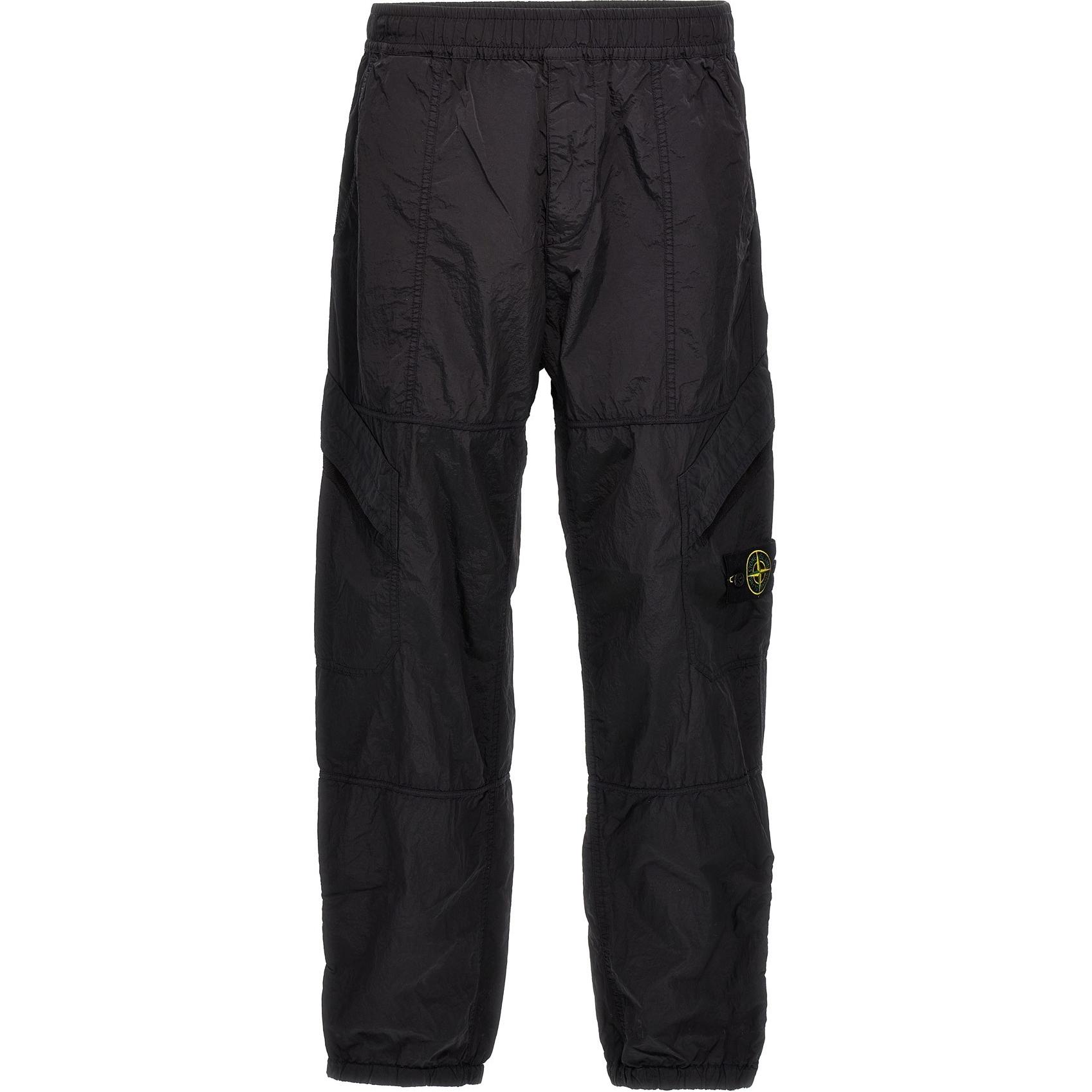 STONE ISLAND  Gray Elastic Waist Cargo Jogger Pants. 801531719-V0065