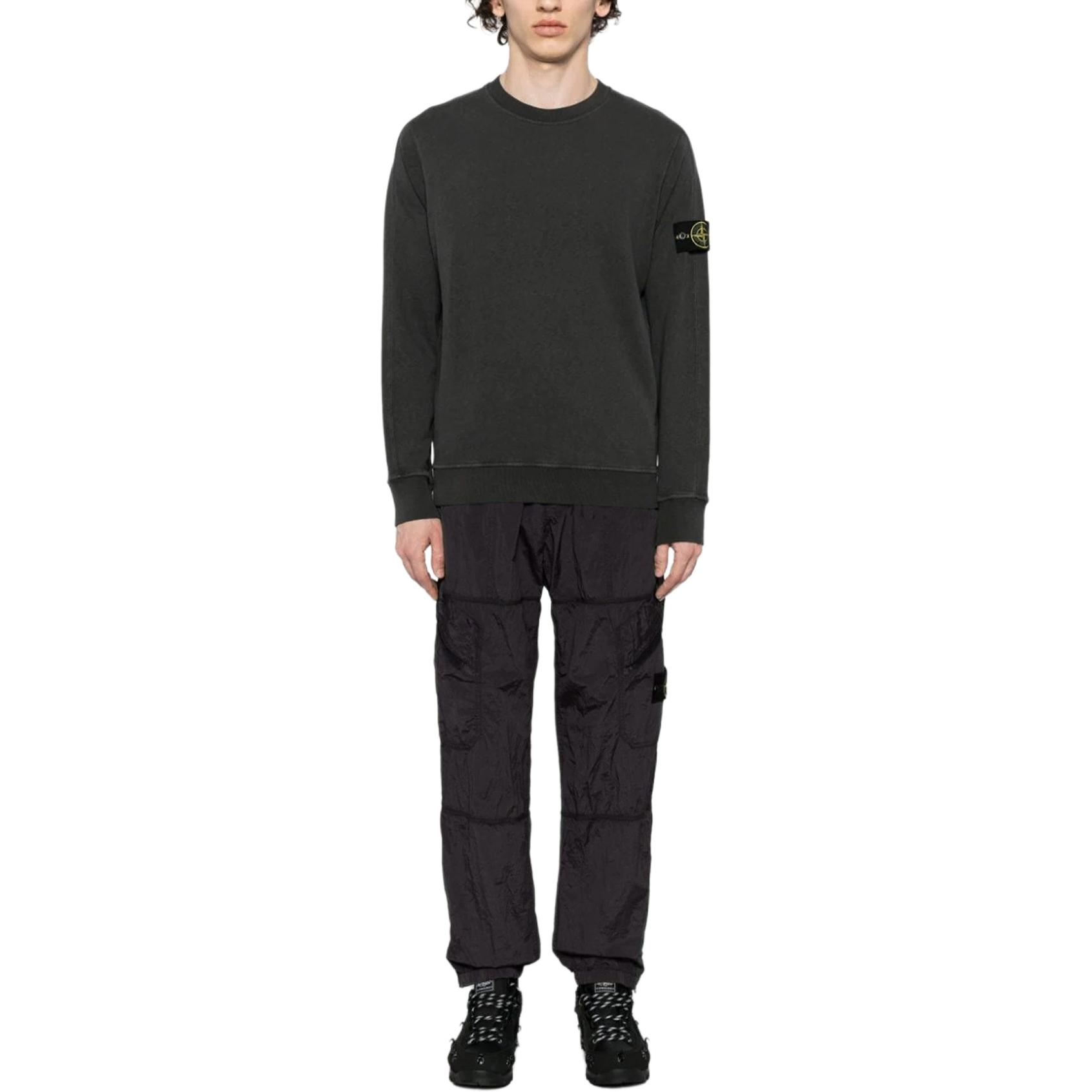 STONE ISLAND  Gray Elastic Waist Cargo Jogger Pants. 801531719-V0065 圖 4