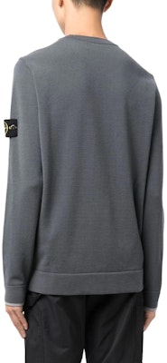 STONE ISLAND 灰色純色圓領長袖毛衣 7915526A1-V0062 Shop STONE ISLAND 灰色純色圓領長袖毛衣 7915526A1-V0062