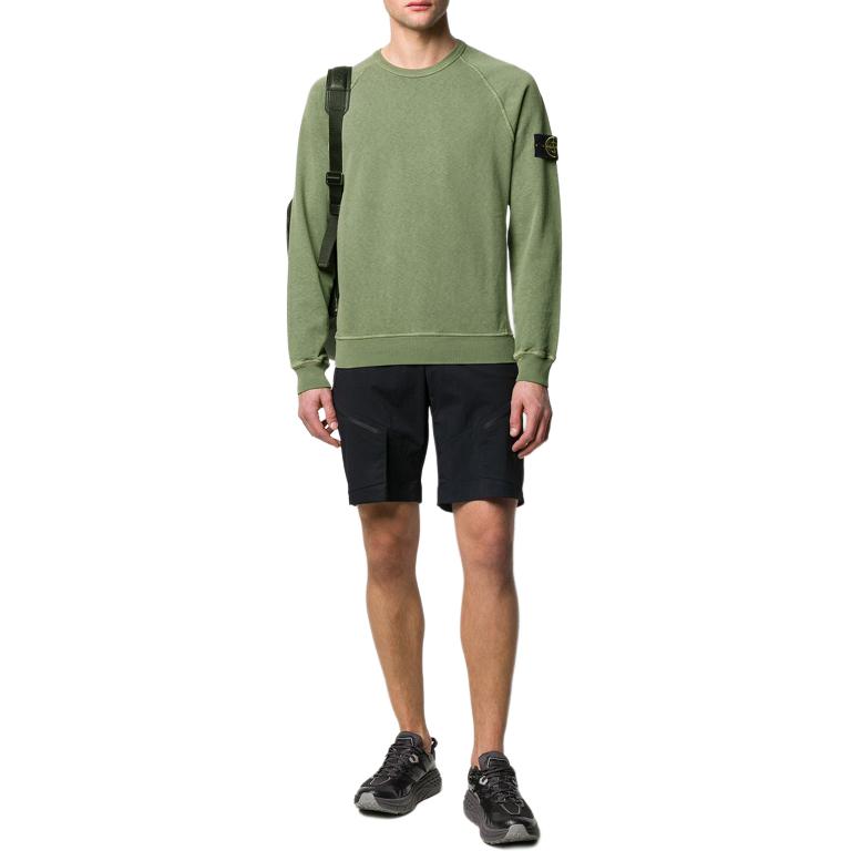 Stone Island  Green Crewneck Pullover Sweatshirt Long Sleeve 721566060-V0158 圖 3