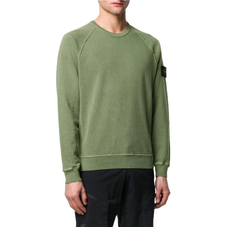 Stone Island  Green Crewneck Pullover Sweatshirt Long Sleeve 721566060-V0158 圖 4