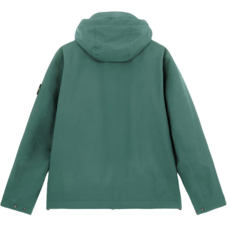 Stone Island  Green Hooded Zipper Logo Long Sleeve Jacket 811540627-V0055 圖 3