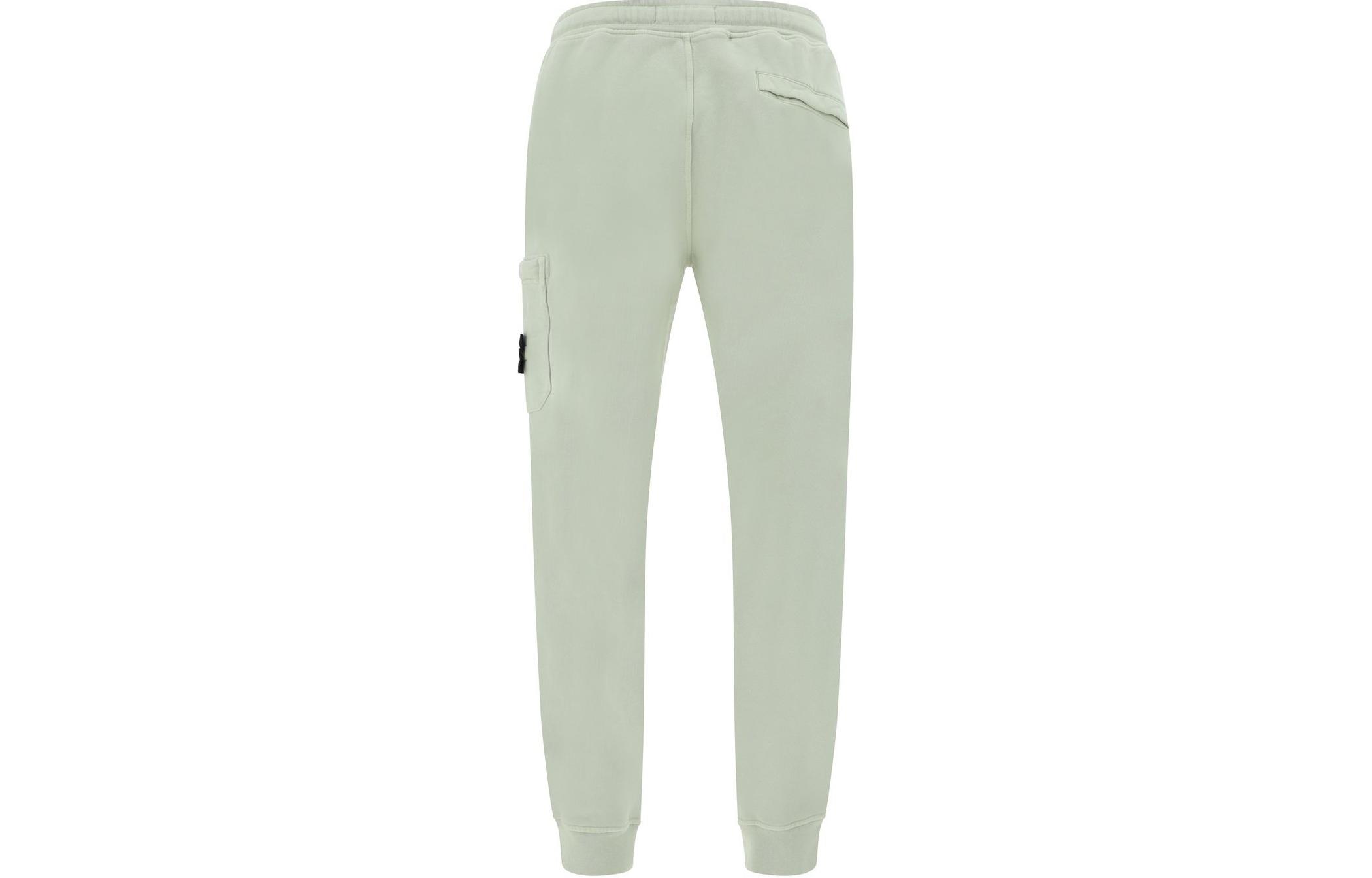 Lookbook 스톤아일랜드 그린 로고 조거 팬츠, 편안한 엘라스틱 핏. 801564451-V0051