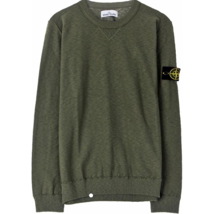 Stone Island  Green Logo Crewneck Knit Sweater Long Sleeve 7215531B0-V0058 圖 2