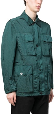 ストーンアイランド グリーン 長袖 ポケット付き カラー ジャケット 781541620-V0053 Lookbook ストーンアイランド グリーン 長袖 ポケット付き カラー ジャケット 781541620-V0053