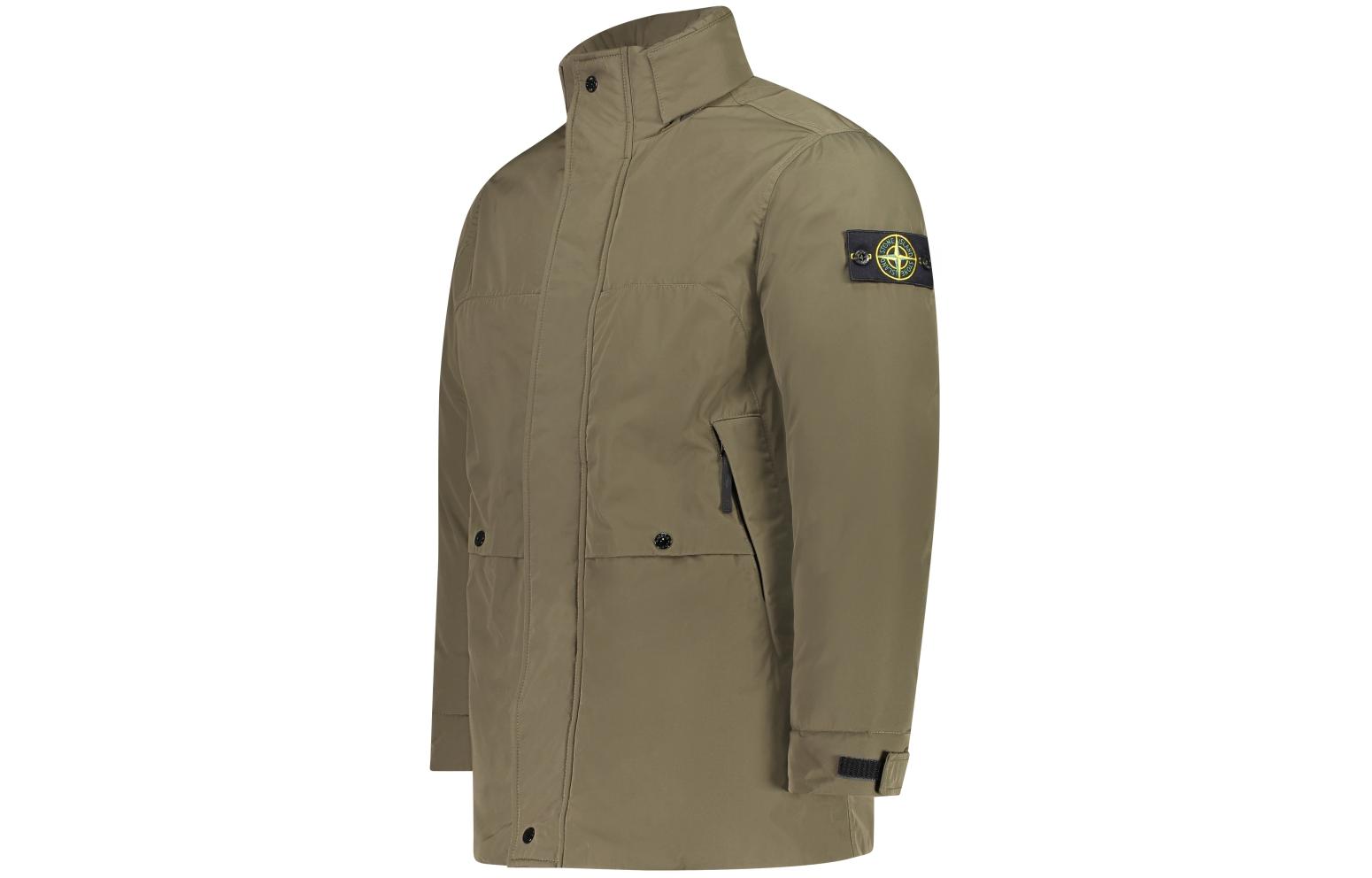 Stone Island  Green Long Sleeve Solid Color Parka Jacket. 791541726-V0058 圖 4