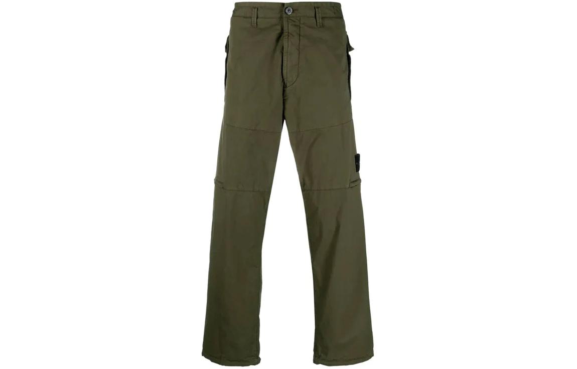Stone Island  Green Loose Fit Straight Cargo Pants with Zipper. 791531810-V0058 圖 2