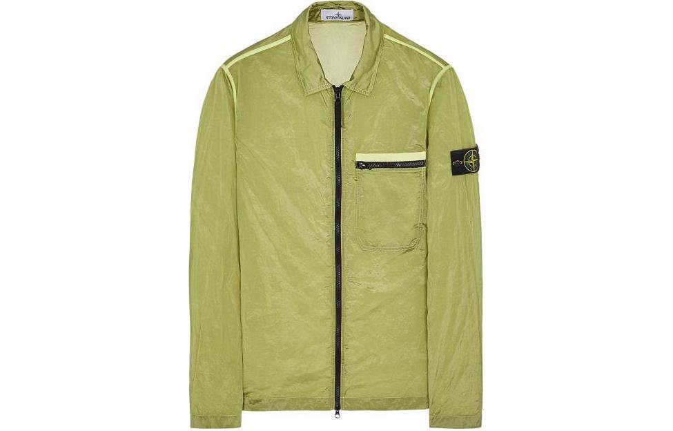 Stone Island  Green Nylon Logo Long Sleeve Jacket with Pocket. 801511219-V0031 圖 2