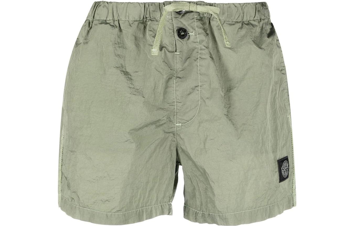 Order STONE ISLAND 綠色休閒鬆緊腰短褲 1015B0643