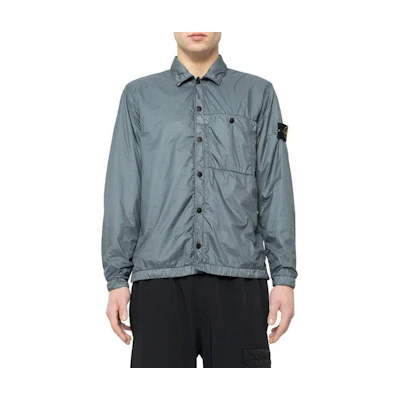 STONE ISLAND Green Single-Breasted Long Sleeve Jacket 791510525-V0062