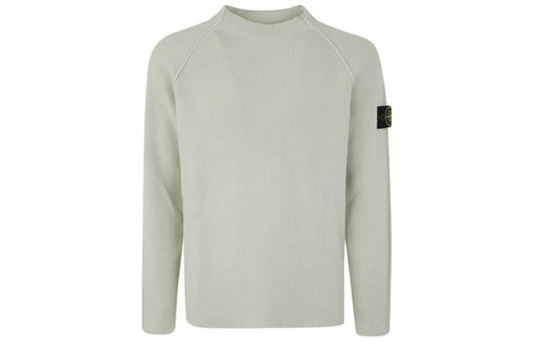 STONE ISLAND  Green Solid Half-Turtleneck Knit Pullover Sweater. 8015524D8-V0051 圖 2