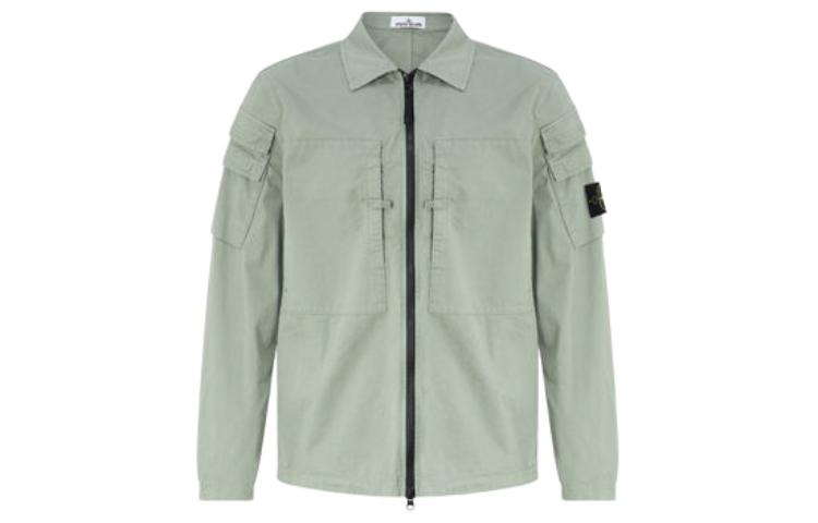 Stone Island  Green Zip-Up Collared Long Sleeve Jacket 791510610-V0055 圖 2