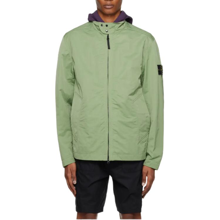 Stone Island  Green Zip-Up Fitted Jacket Long Sleeve Outerwear. 781540230-V0055 圖 2