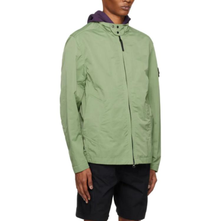 Stone Island  Green Zip-Up Fitted Jacket Long Sleeve Outerwear. 781540230-V0055 圖 4